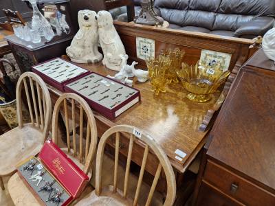 EDWARDIAN TILE BACK WASHSTAND