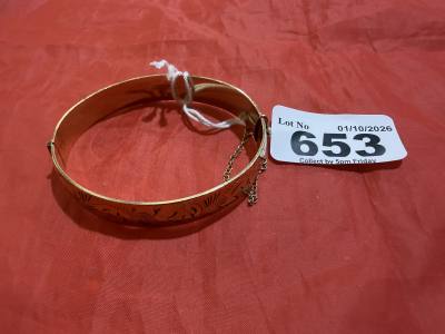 ROLLED GOLD BANGLE