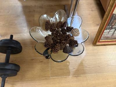 LARGE GLASS FRUIT BOWL