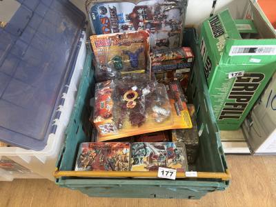 BOX OF MEGA BLOKS DRAGONS TOYS + OTHERS