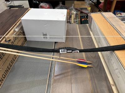 HAND CRAFTED BOW + ARROWS