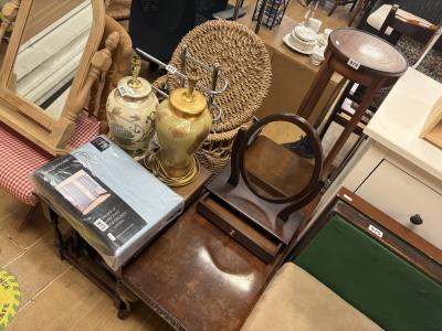 TABLE NEST + COFFEE TABLE + POT STAND + MIRROR