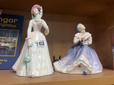 2 X DOULTON FIGURES (DAMAGED)