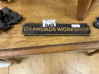GRANDA'S WORKSHOP SIGN