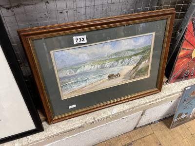 JOHN CORREY WATERCOLOUR "PORTRUSH"