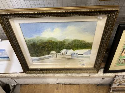 SIGNED "BROWN" WATERCOLOUR
