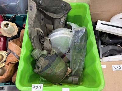 BOX OF MILITARY ITEMS