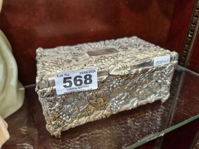 ORNATE SILVER PLATE BOX
