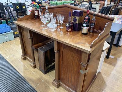 ANTIQUE GALLERYBACK SIDEBOARD