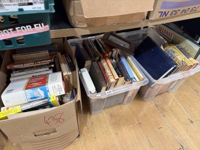 4 X BOXES OF BOOKS