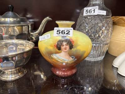 1890 ROBERT HANKE PORTRAIT VASE