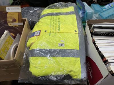 4 X NEW HI-VIS (SIZE XXL) JACKETS