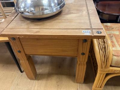 WOODEN SIDE TABLE