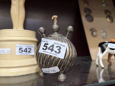 VICTORIAN SILVER PLATE TABLE LIGHTER