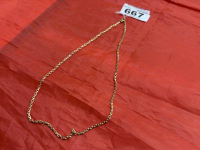 9CT GOLD CHAIN (6.6 GRAMS)