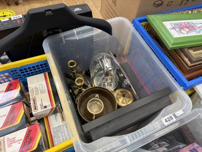BOX OF BRASS  + ODDS