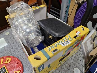 BOX OF SILVERPLATE