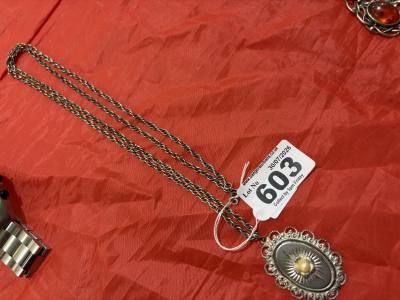 SILVER CHAIN + PENDANT