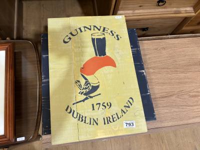 2 X WOODEN BAR SIGNS