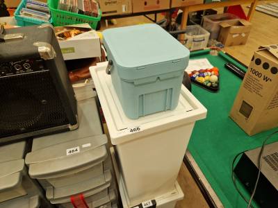 3 X PLASTIC  BINS