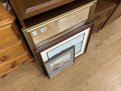 2 X R.W. YOUNG PRINTS + MIRROR