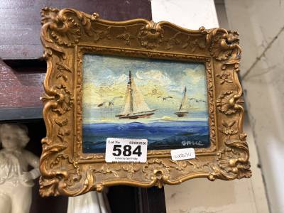 SEASCAPE SIGNED OIL