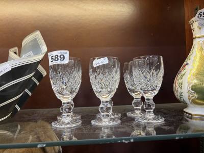 6 X WATERFORD CRYSTAL GLASSES