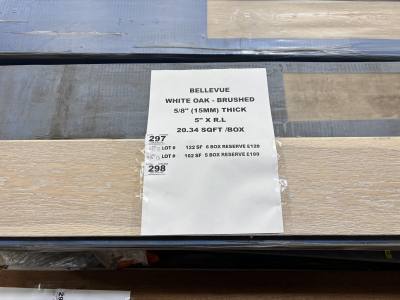 6 BOXES OF WHITE OAK FLOORING
