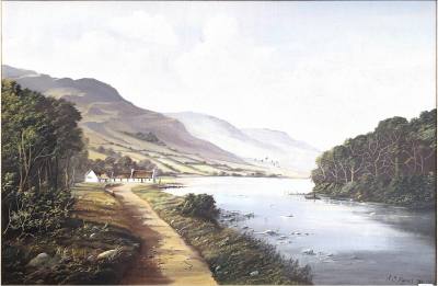 R. B. HIGGINS OIL ON CANVAS "LOCH CARRON" (50X75)