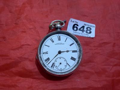 SILVER POCKET WATCH FOR REPAIR