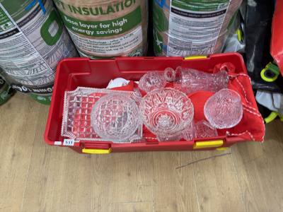 BOX OF CRYSTAL 