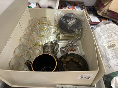 BOX OF BAR ITEMS