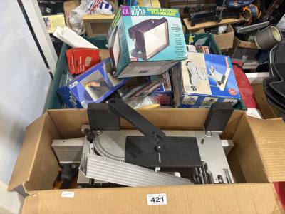 BOX OF TOOLS + ATTACHMENTS