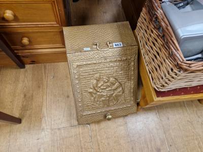 BRASS COAL BOX