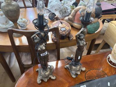 PAIR OF FIGURE TABLE LAMPS