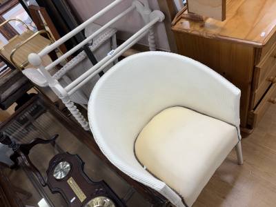 HALL CHAIR + TOWEL RAIL