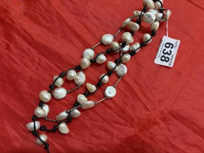 FRESHWATER PEARL SILVER NECKLACE + OTHER
