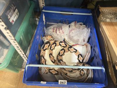 BOX OF PART TEA SETS