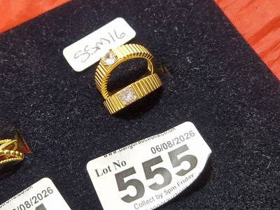 2 X SILVER DRESS RINGS