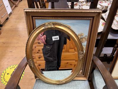 C. INNESS OIL + GILT MIRROR