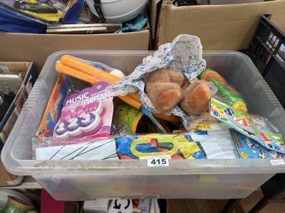 BOX OF NEW TOYS