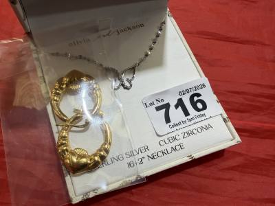 SILVER NECKLACE + GOLD PLATED DRIFT EARRINGS