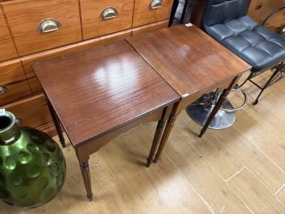 2 X MAHOGANY TABLES