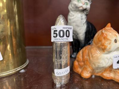 WWI ARTILARY SALT SHAKER (POSS SILVER)