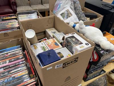 BOX OF FUNKO POPS + FIGURES