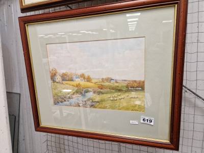 F.B DAVIS WATERCOLOUR