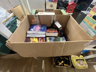BOX OF TRAVEL BOOKS