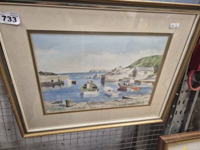 GERALD MAGUIRE "BALLINTOY HARBOUR" (25X34)