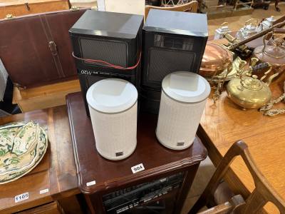 CD CABINET + STEREO + SPEAKERS