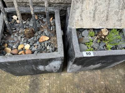 PAIR OF PLANTERS